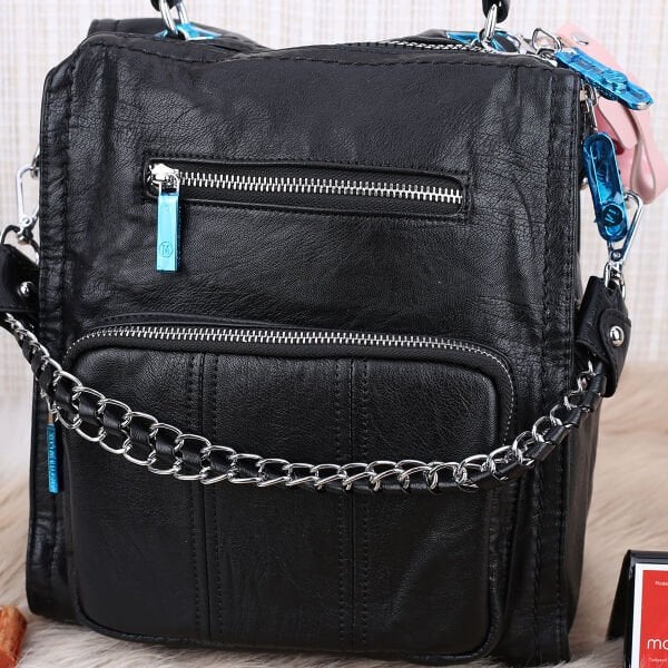 Matthew Cox Siyah Hem Sırt Hem Yandan Asmalı Çanta