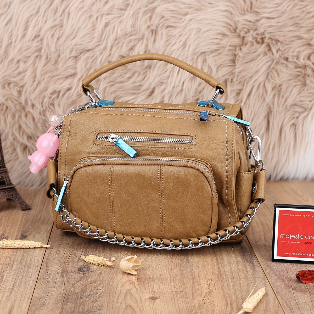 Matthew Cox Camel Hem Yandan Asmalı Hem Sırt Çantası