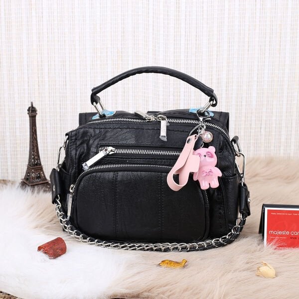 Matthew Cox Siyah Hem Yandan Asmalı Hem Sırt Çantası