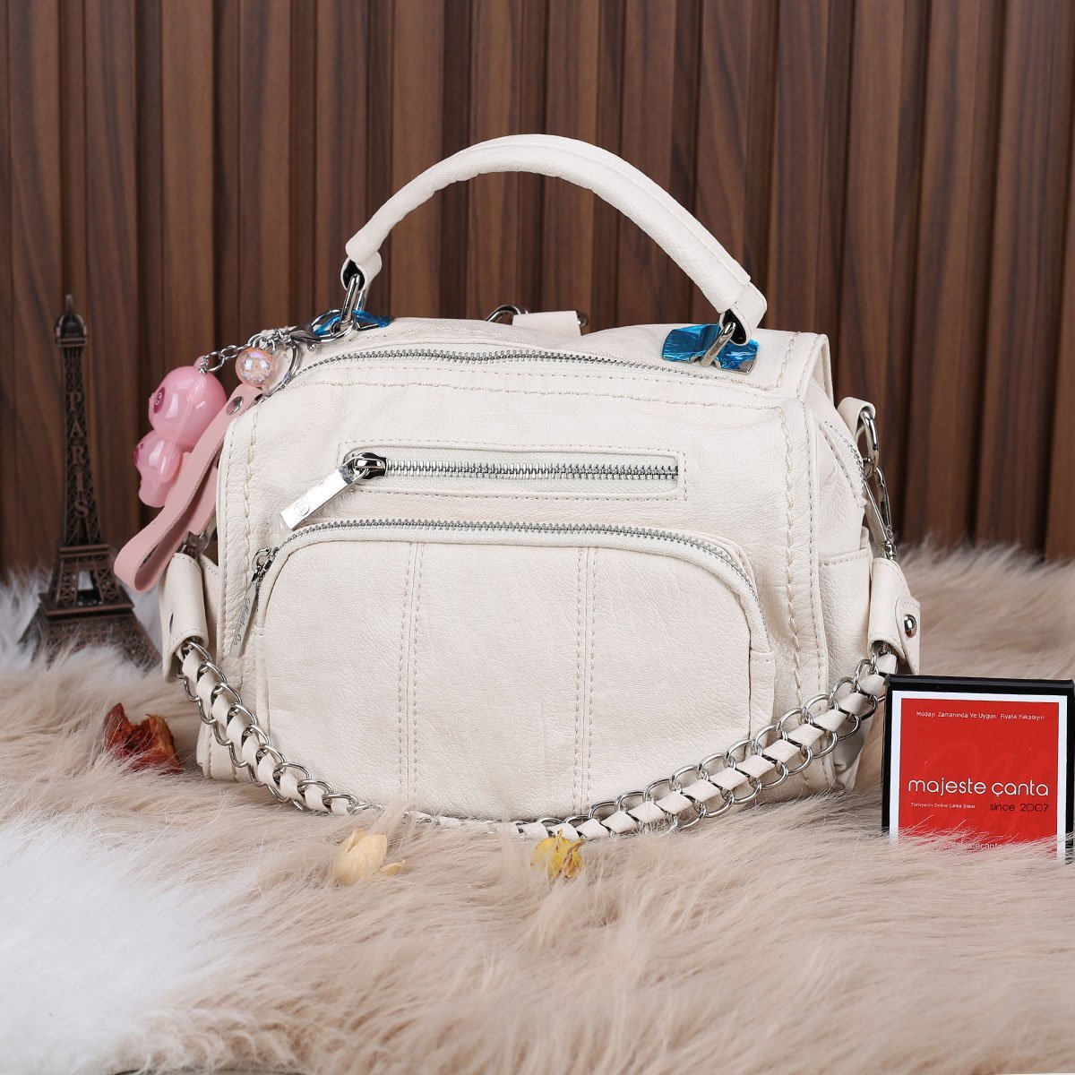 Matthew Cox Krem Hem Yandan Asmalı Hem Sırt Çantası