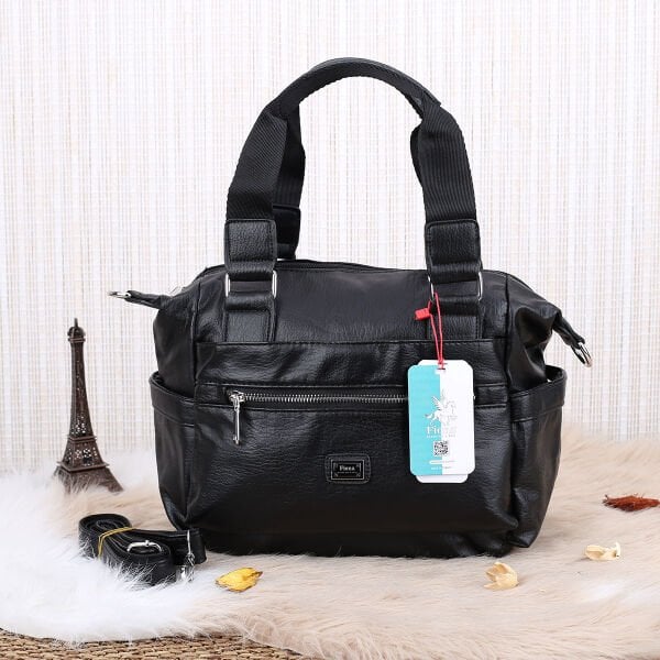 Fiona Siyah Yumuşak Deri Günlük Çanta
