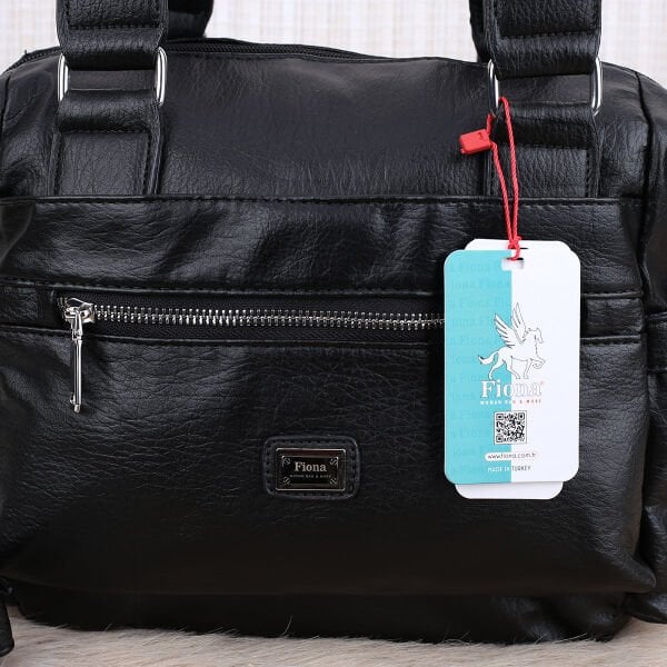 Fiona Siyah Yumuşak Deri Günlük Çanta