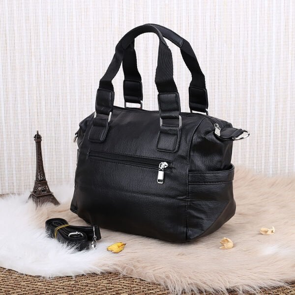 Fiona Siyah Yumuşak Deri Günlük Çanta