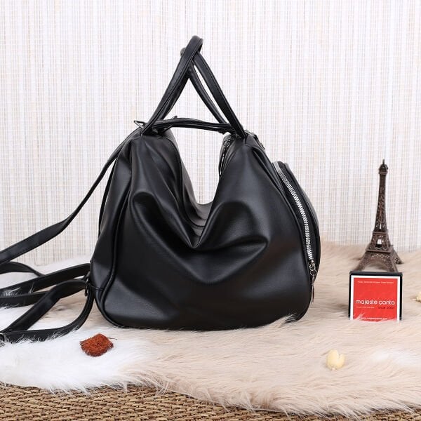 Siyah Hem Sırt Hem Omuz Çantası