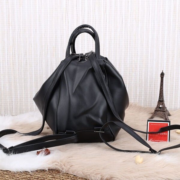 Siyah Hem Sırt Hem Omuz Çantası