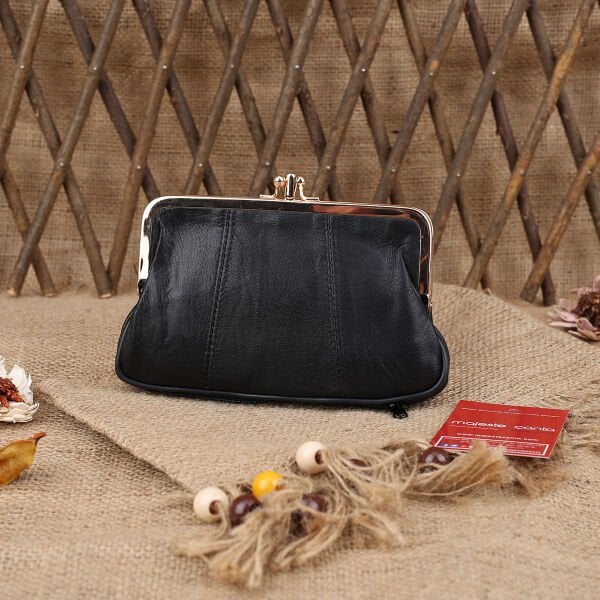 Hakiki Deri Burslu Siyah Cüzdan