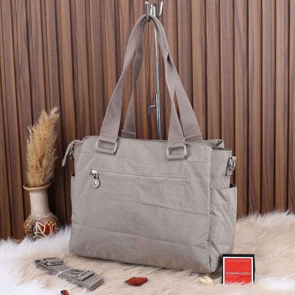 Sanmorris Yeni Sezon 3 Gözlü Büyük Boy Taş Rengi Kipling Çanta