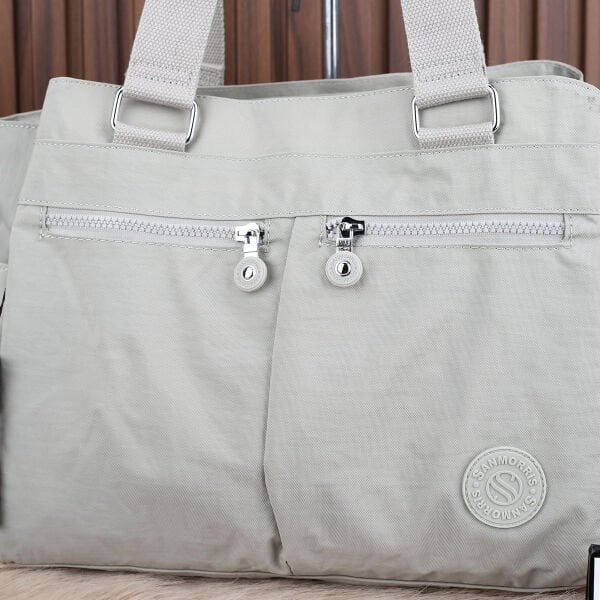 Sanmorris Yeni Sezon 3 Gözlü Büyük Boy Açık Gri Kipling Çanta