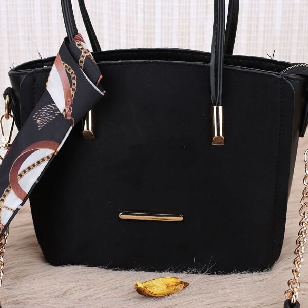 Yeni Sezon Siyah Nubuk Çanta