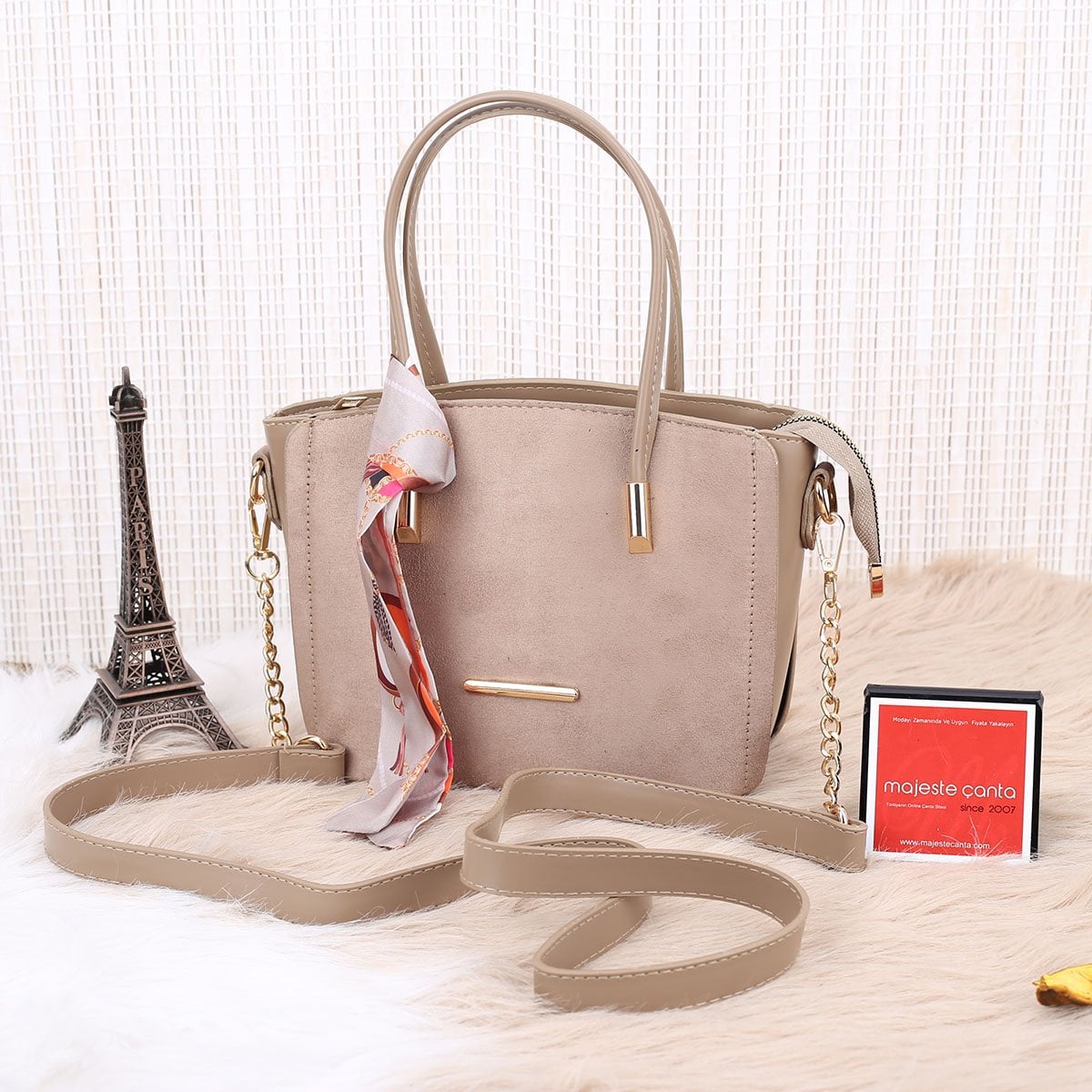 Yeni Sezon Vizon Nubuk Çanta