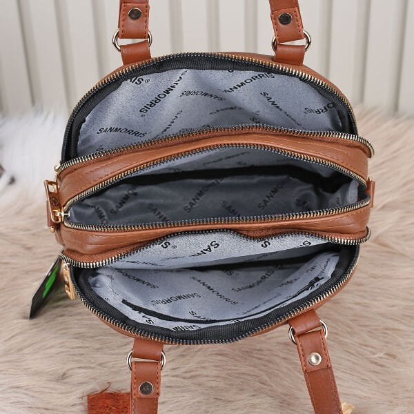 Sanmorris Günlük Üç Gözlü Taba Kadın Çanta