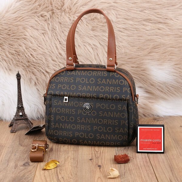 Sanmorris Günlük Üç Gözlü Kahverengi Çanta