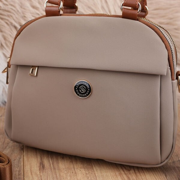 Sanmorris Günlük Üç Gözlü Vizon Taba Çanta