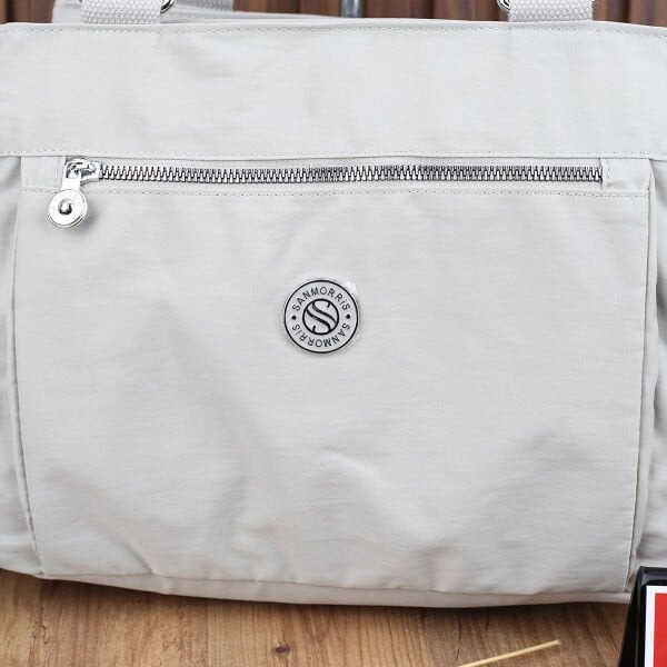 Sanmorris Yeni Sezon 3 Gözlü Açık Gri Kipling Çanta