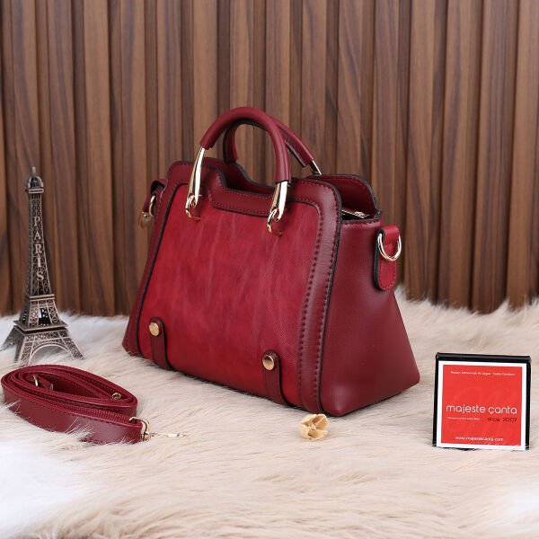 Motto Bordo Elde Tutmalı Kadın Çanta