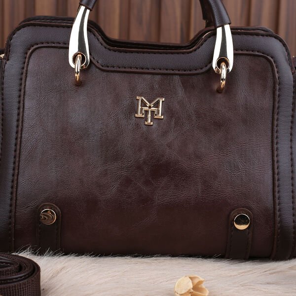 Motto Kahverengi Elde Tutmalı Kadın Çanta