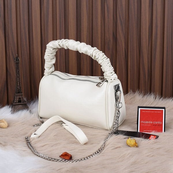 Ççs London Krem Taşlı Kadın Çanta