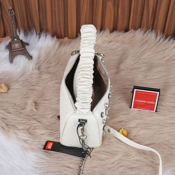 Ççs London Krem Taşlı Kadın Çanta