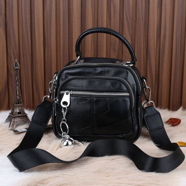 Ççs london küçük boy Siyah  Hem Sırt Çantası Hem Yandan Asmalı Çanta