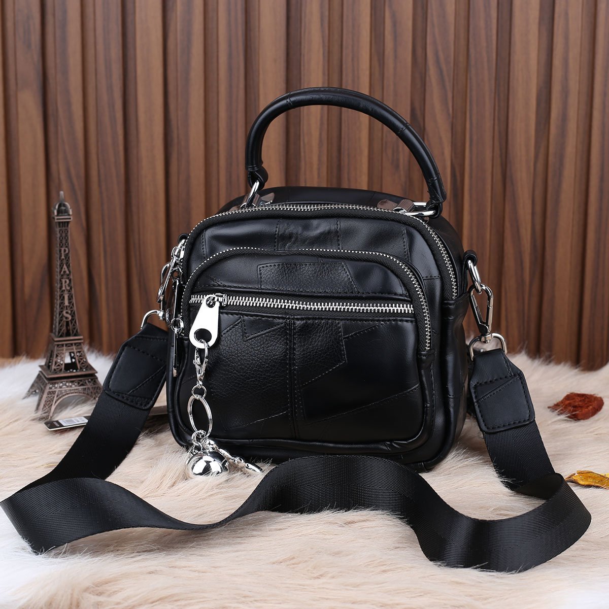 Ççs london küçük boy Siyah  Hem Sırt Çantası Hem Yandan Asmalı Çanta