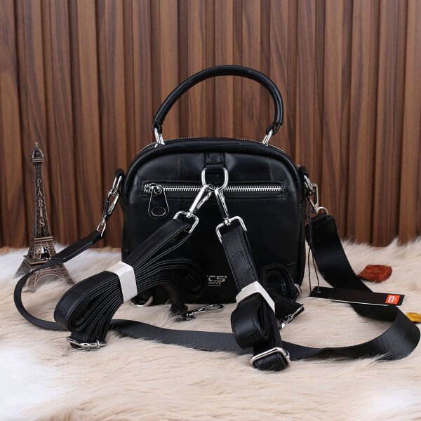 Ççs london küçük boy Siyah  Hem Sırt Çantası Hem Yandan Asmalı Çanta