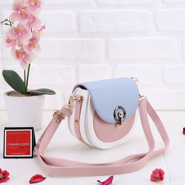 3 Gözlü Renkli Çapraz Çanta