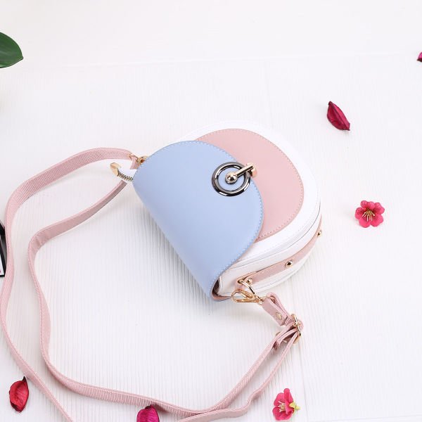 3 Gözlü Renkli Çapraz Çanta