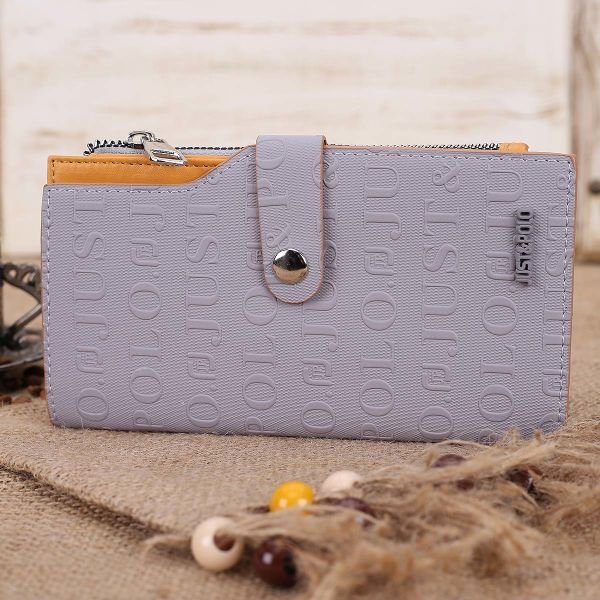 Just Polo Gri Kadın Cüzdan