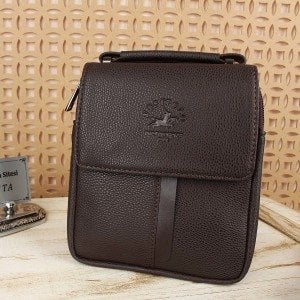 West Polo Kahverengi Küçük Boy Erkek Çantası