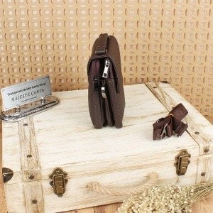 West Polo Kahverengi Küçük Boy Erkek Çantası