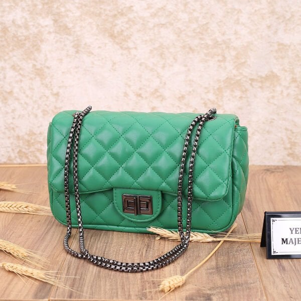 Sanmorris Yeşil Zincirli Çanta