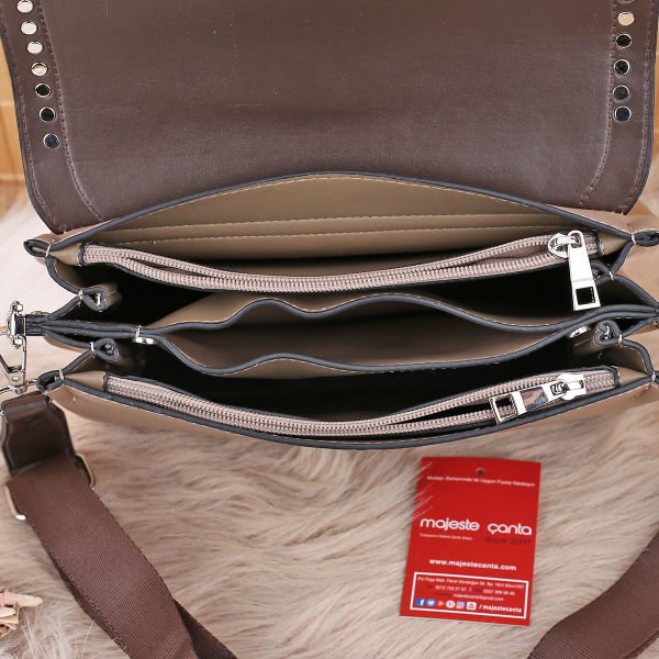 Motto Vizon Yandan Asmalı Çanta