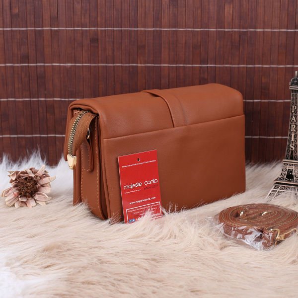 3 Gözlü Taba Motto Çapraz Çanta