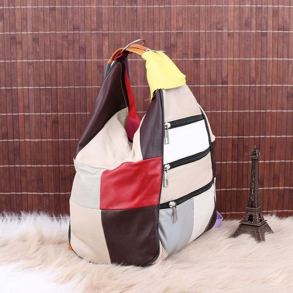 Hakiki Deri Parça Deri Sırt Çantası