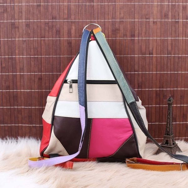 Hakiki Deri Parça Deri Sırt Çantası