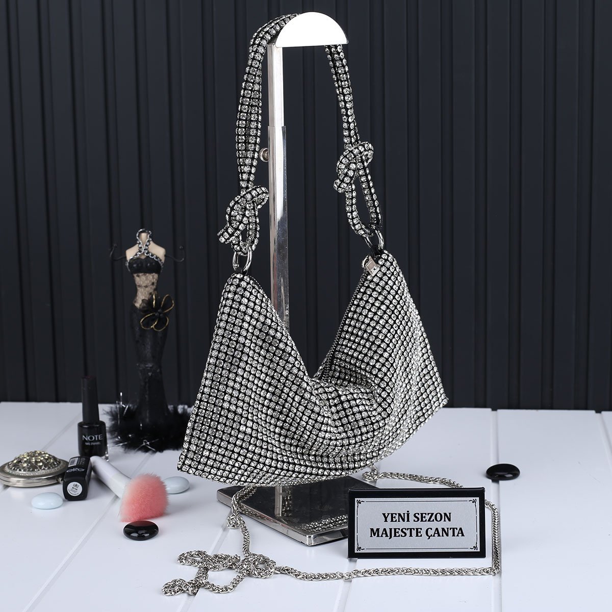 Ççs London Yeni Sezon Taşlı Kadın Çantası