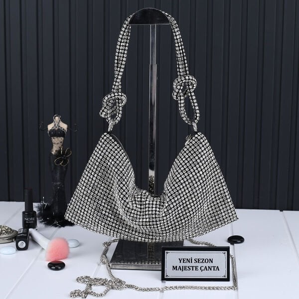 Ççs London Yeni Sezon Taşlı Kadın Çantası