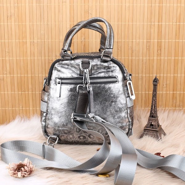 Matthew Cox Gümüş Taşlı Hem Sırt Hem Yandan Asmalı Çanta