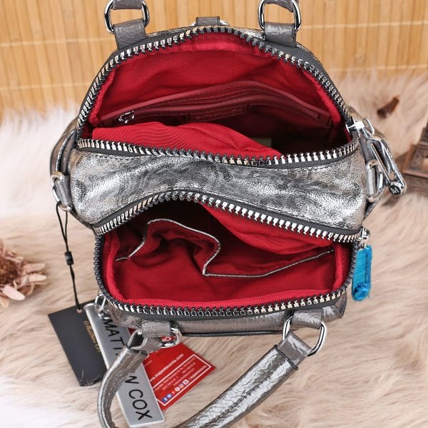 Matthew Cox Gümüş Taşlı Hem Sırt Hem Yandan Asmalı Çanta