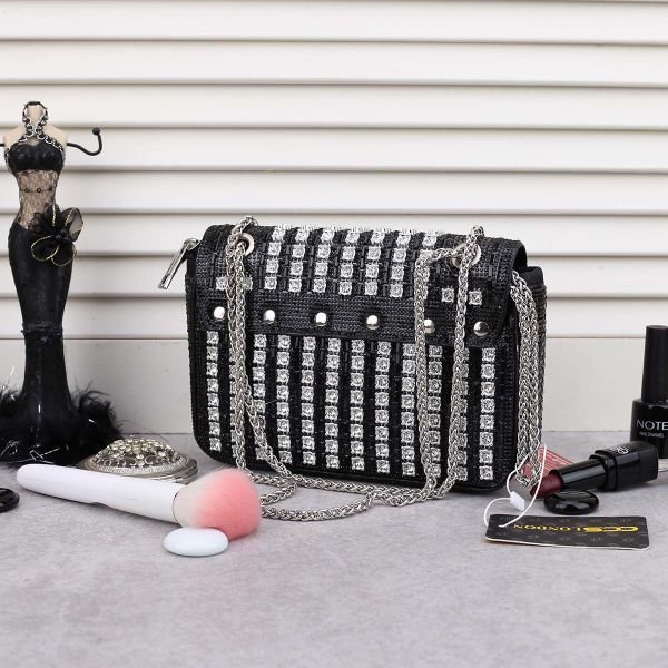 Ççs london Yeni Sezon Siyah Taşlı Kadın Çanta