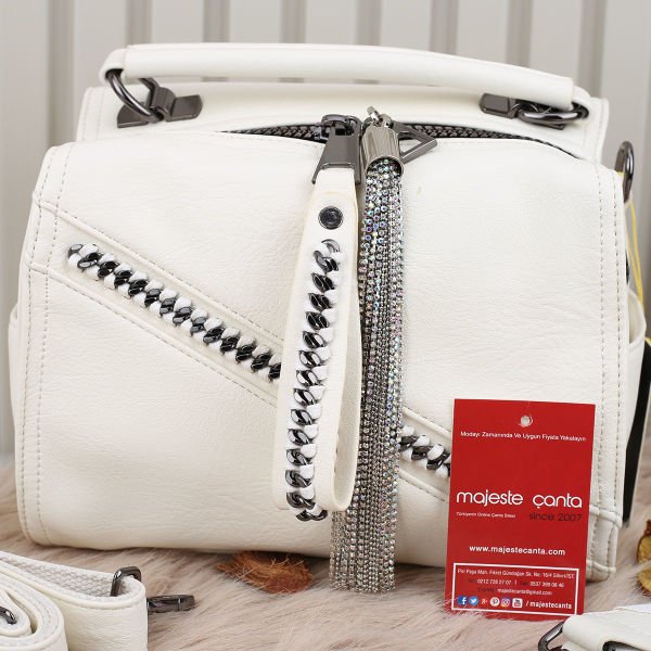 Ççs london Yeni Sezon Kırık Beyaz Kadın Çanta