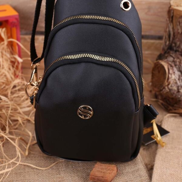 Sanmorris Siyah Body Bag Göğüs Çantası