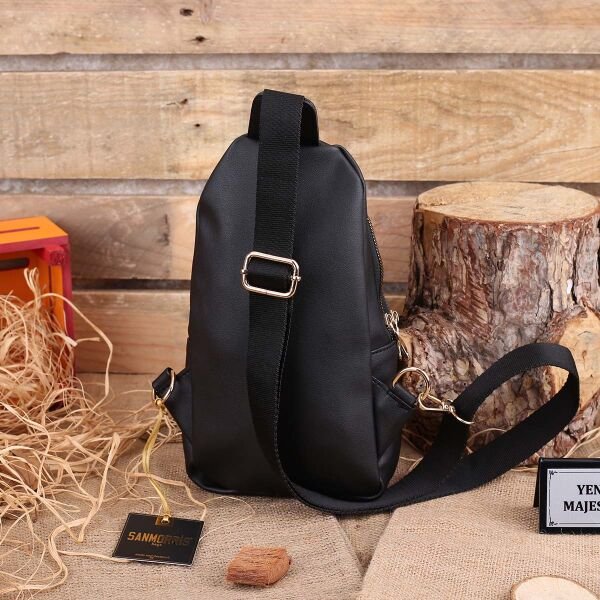 Sanmorris Siyah Body Bag Göğüs Çantası